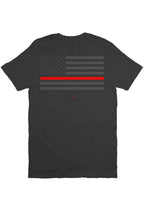 Load image into Gallery viewer, Red Line Flag T Shirt
