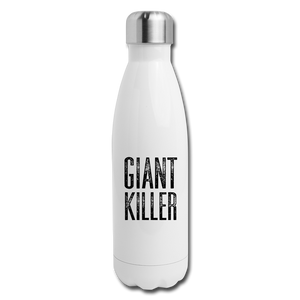 GIANT KILLER Insulated Stainless Steel Water Bottle - white