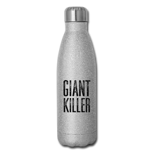 Load image into Gallery viewer, GIANT KILLER Insulated Stainless Steel Water Bottle - silver glitter
