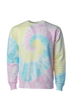 Load image into Gallery viewer, Tie Dye Sunset Swirl Crew Neck
