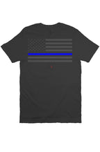 Load image into Gallery viewer, Blue Line Flag Tshirt
