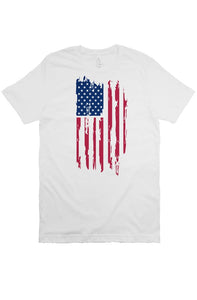 Distressed Flag T Shirt