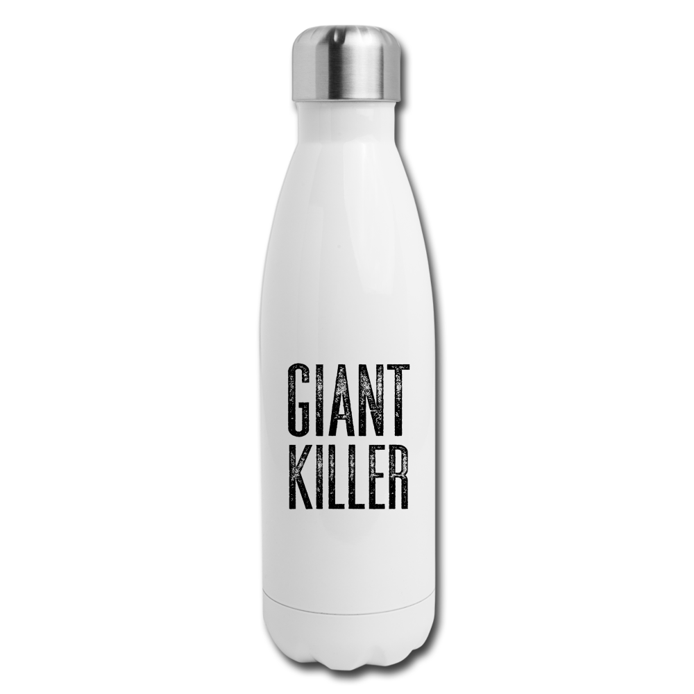 GIANT KILLER Insulated Stainless Steel Water Bottle - white
