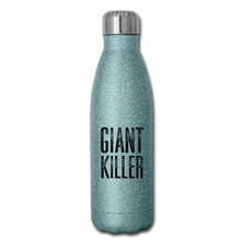 Load image into Gallery viewer, GIANT KILLER Insulated Stainless Steel Water Bottle - turquoise glitter
