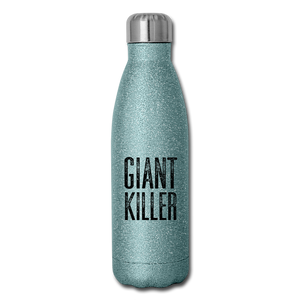 GIANT KILLER Insulated Stainless Steel Water Bottle - turquoise glitter
