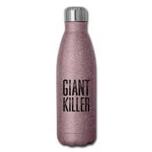 Load image into Gallery viewer, GIANT KILLER Insulated Stainless Steel Water Bottle - pink glitter

