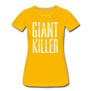 Women’s GIANT KILLER Premium T-Shirt - sun yellow