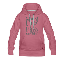 Load image into Gallery viewer, Women’s MAN UP Premium Hoodie - mauve
