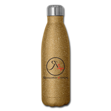 Load image into Gallery viewer, MAN UP Insulated Stainless Steel Water Bottle - gold glitter
