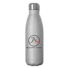 Load image into Gallery viewer, MAN UP Insulated Stainless Steel Water Bottle - silver glitter
