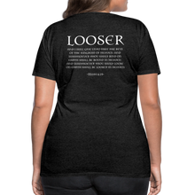 Load image into Gallery viewer, Womans LOOSER MATT 6:19 Premium T-Shirt - charcoal gray
