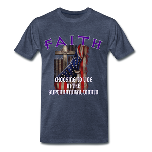 Mens Faith (Hillspring Fundraiser)T-Shirt - heather blue