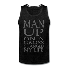 Load image into Gallery viewer, Men’s Man UP Premium Tank - charcoal gray
